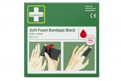 Bandaż piankowy czarny Cederroth Soft Foam Bandage 6 cm x 4,5 m REF 51011021